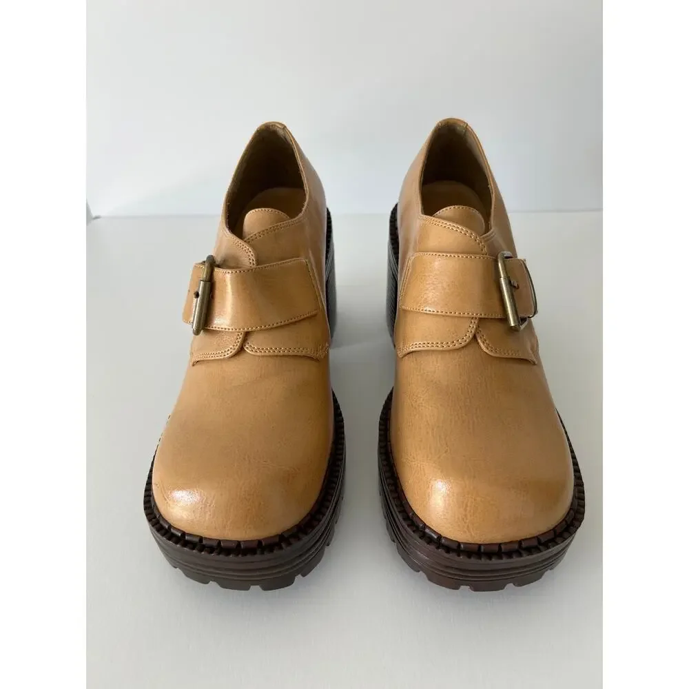 Splash Camel Y2K 90s Chunky Platform Loafers Size 8
